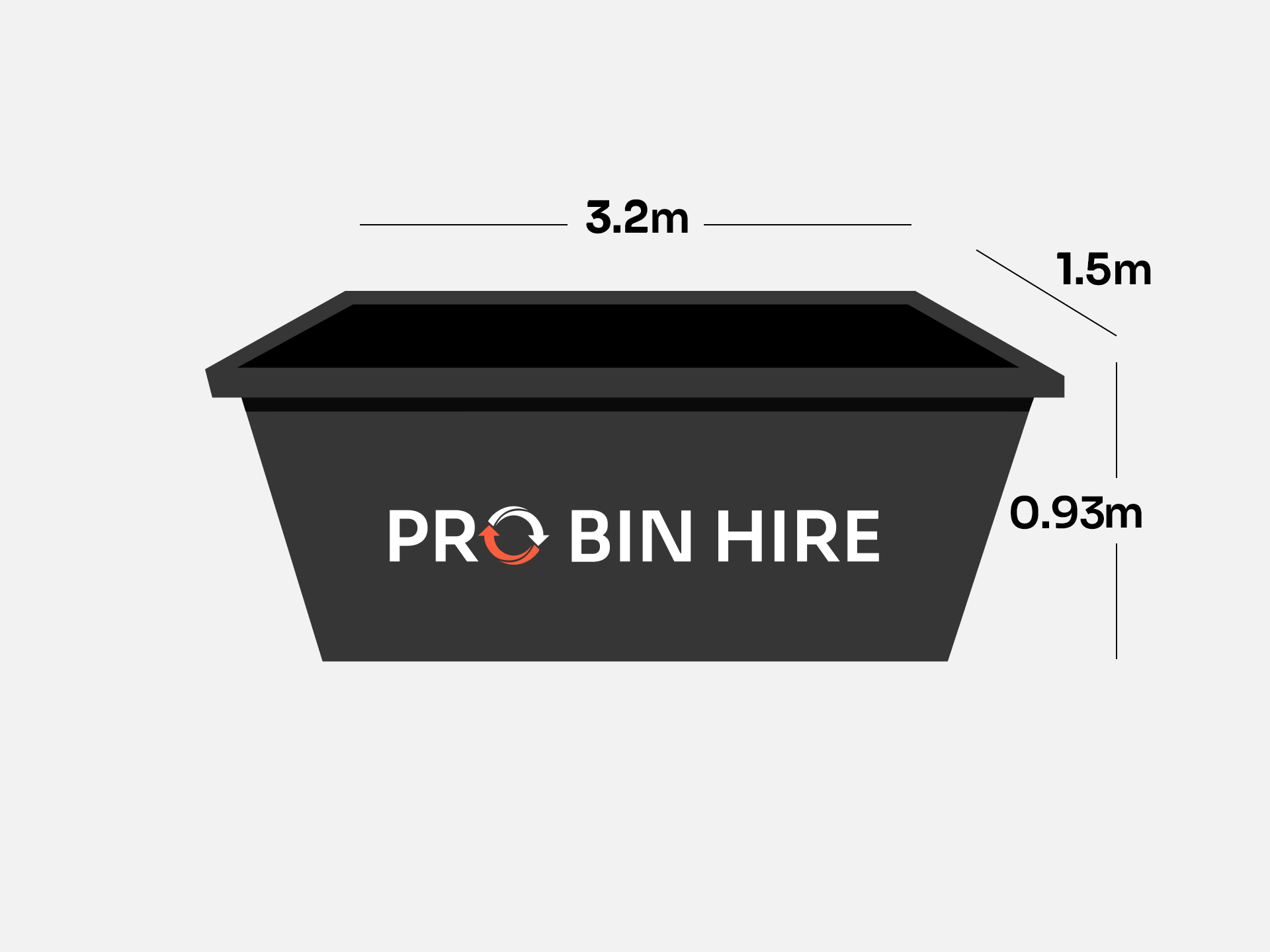Pro Bin Hire 4m3 Skip Bin