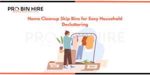 Home cleanup skip bin placed in a residential driveway for efficient household waste removal in Melbourne